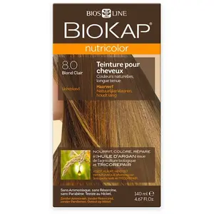 Comparateur de prix : Biokap Nutricolor Teinture pour Cheveux 8.0 Blond Clair 140ml