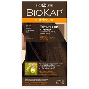 Biokap Nutricolor Teinture pour Cheveux 5.3 Châtain Or Clair 140mlVendu paratida-santediscount