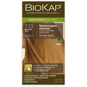 Comparateur de prix : BioKap Coloration Delicato 7.33 Blond Blé Doré 140ml