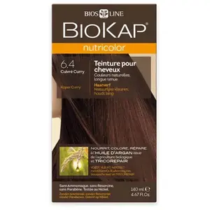BIOKIAP Biokap Nutricolor Teinture pour Cheveux 6.4 Cuivré Curry 140ml pas cher