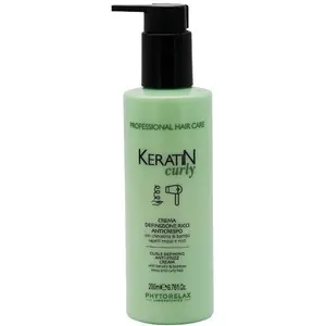 Phytorelax Crème anti-frisottis - Keratin Curly - Cheveux bouclés ou frisés - 200 mlVendu parnotino