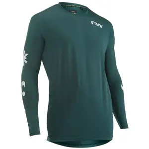 Northwave - Xtrail Jersey Long Sleeve - Maillot VTT homme Petrolium / White - XL pas cher