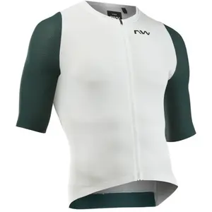 Maillot Northwave Extreme Evo manches courtes blanc vert - S