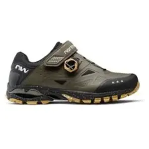 Chaussures Northwave Spider Plus 3 VTT vert-gris noir marron - 38 pas cher