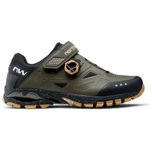 Chaussures Northwave Spider Plus 3 VTT vert-gris noir marron - 36 pas cher
