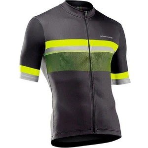 Maillot manches courtes northwave blade gris jaune fluo pas cher
