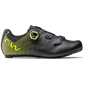 Chaussures Northwave Storm Carbon 2 noir jaune fluo - 40 pas cher