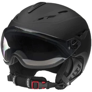 Casque Briko Elio noir avec lentille photochromique transparente - L pas cher