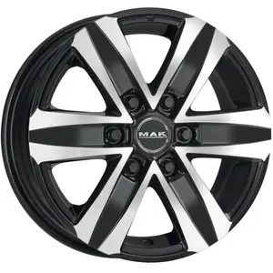 Jante Alu Mak Stone6 T 18 Pouces - 8x18 6x130 Et53 Noir Poli pas cher