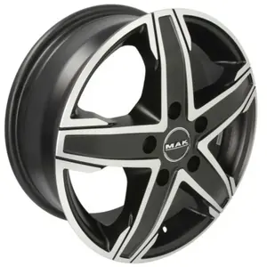 Jante alu 16 pouces MAK King5 5x120 6,5J ET51, Farbe Eisschwarz pas cher