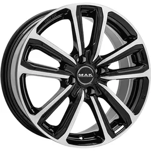 Jante Alu Mak Magma 6x15 4x108 Et45 Noir Face Polie pas cher
