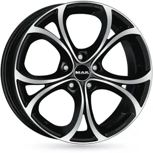Jante Alu Mak Lario 8x20 5x110 Et33 Black Glossy