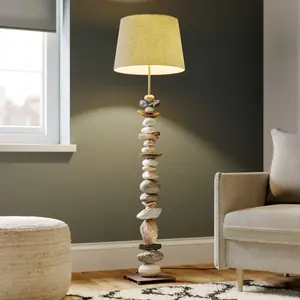 Onli Lighting - Onli vera Lampadaire avec abat-jour effilé, grisVendu parluminaire