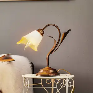 Comparateur de prix : Onli - Lampe de table lucrezia Verre,Métal Bronze - Bronze