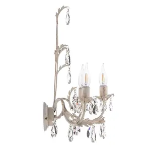 ONLI Applique murale Karen à 3 lampes ivoire pas cher