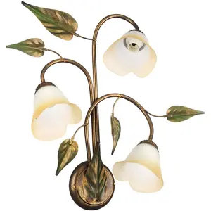 ONLI Applique Miranda à trois lampes, bronze pas cher