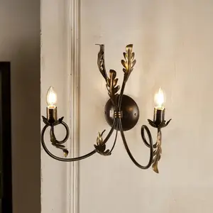 ONLI Applique murale Gretel, à 2 lampes, couleur bronze, métal, E14Vendu parluminaire