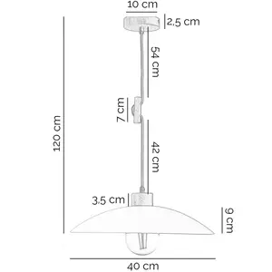 ONLI Suspension OHANA, verre opale, bois de chêne, Ø 40 cm, E27 pas cher