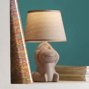 ONLI Lampe à poser Monkey, marron, céramique, hauteur 28 cm, E14 pas cher