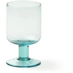 Bitossi - Verre à vin Bloom Bleu turquoise taille unique