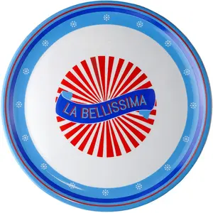 Bitossi Home - Assiette à pizza Vaisselle - Rouge - Porcelaine - Desig... pas cher