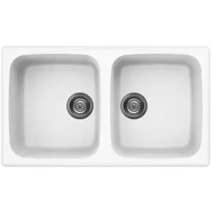 ELLECI évier MASTER 450 (Blanc - Granitek) pas cher