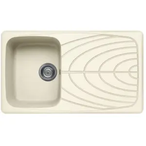 ELLECI évier MASTER 400 (Blanc antique - Granitek) pas cher