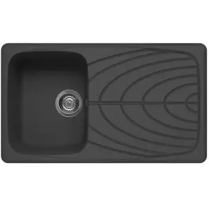 ELLECI évier MASTER 400 (Anthracite - Granitek) pas cher
