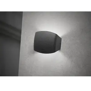 Comparateur de prix : Fumagalli Applique d'extérieur Abram noir/clair, 16 cm, R7S CCT, up/down