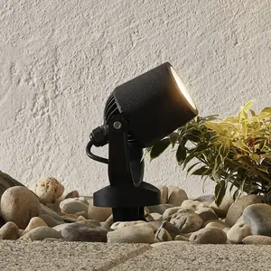 Fumagalli Lampe à piquet Minitommy 1 lampe CCT noire/givréeVendu parluminaire