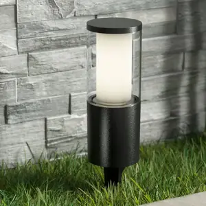 Fumagalli Lampe sur piquet LED Carlo en noir 25 cm 3,5 W CCT pas cher