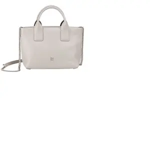 Comparateur de prix : DUDU Petit Sac Femme à bandoulière en Cuir véritable, élégant Mini Sac de soirée, 22 x 13 cm, Deux poignées, bandoulière à chaîne, Fermeture Zip Perla