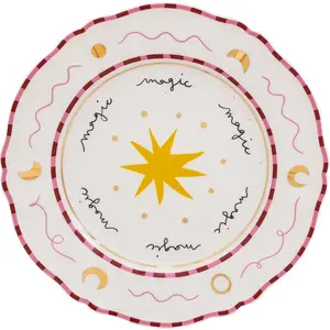 Bitossi Home - Assiette Pangea - Rouge - Porcelaine - Designer Pangea pas cher