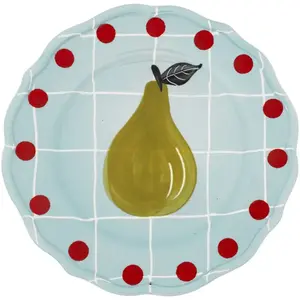 Comparateur de prix : Bitossi Home - Assiette à dessert Quadri - Bleu - Porcelaine
