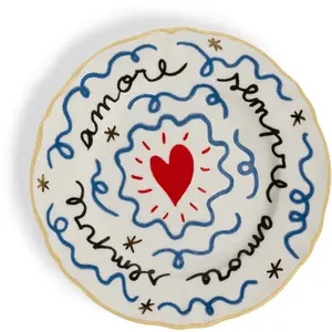 Assiette plate en porcelaine 16,5 cm Heart - Bitossi HomeVendu parmade-in-design