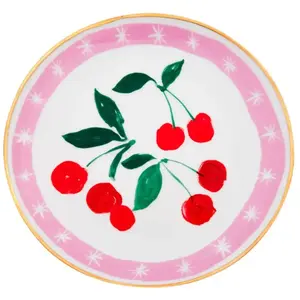 Bitossi - Assiette Con Amore, Chiara Perano Rose taille unique pas cher