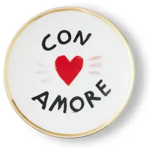 Bitossi - Assiette Con Amore Blanc taille unique pas cher