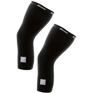 Comparateur de prix : Genouillères Santini Totum noir logo blanc - XS-S