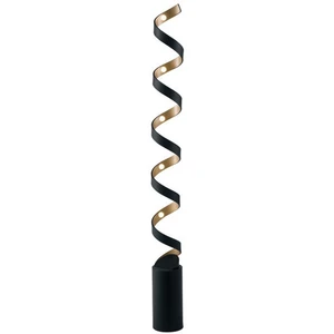 Fan europe helix lampadaire led swirl noir, or 2400lm 4000k 14,5x152cm pas cher