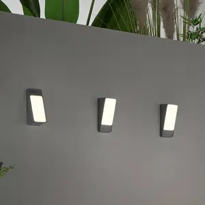 INTEC Applique d'extérieur LED Coupe, anthracite, hauteur 20 cm, métal pas cher