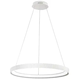 Luce Ambiente Design Suspension LED Niike, blanche, Ø 70 cm, métal, CC... pas cher
