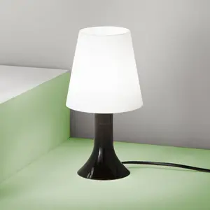 Luce Ambiente Design Lampe de table BINGO Lumetto, noir/blanc, hauteur...Vendu parluminaire