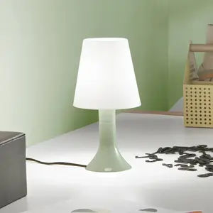 Luce Ambiente Design Lampe de table BINGO Lumetto, vert/blanc, hauteur...Vendu parluminaire