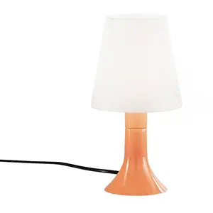 Luce Ambiente Design Lampe de table BINGO Lumetto, orange/blanc, 24,5 ... pas cher