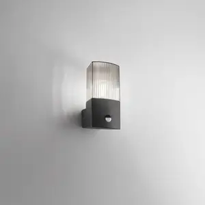 INTEC Applique d'extérieur DARK, anthracite/gris fumé, acier inoxydabl... pas cher