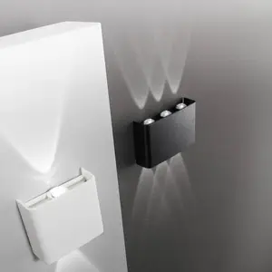 INTEC Applique d'extérieur LED KLEIN, noire, largeur 16 cm, plastique pas cher