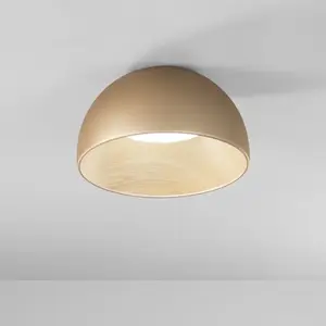 Plafonnier led rond en métal 35 cm avec lumière réglable coco - or pas cher