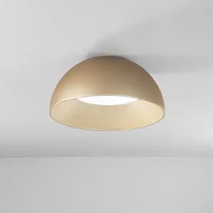Plafonnier rond 50cm en métal avec lumière led réglable coco - orVendu parreuter