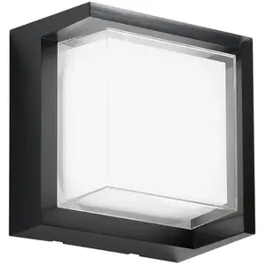 INTEC Applique d'extérieur LED BLOCK, noir, 16 cm Plastique, CCT pas cher