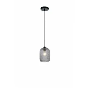 FAN EUROPE Suspension design Glass Gris 150 Cm - Gris pas cher